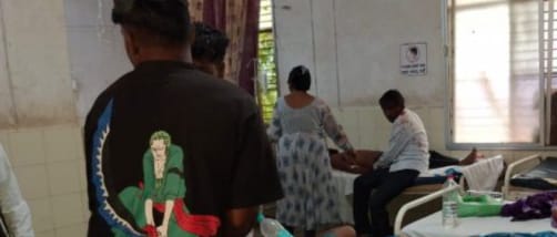 ଦୁଇ ବାଇକ ଧକ୍କା, ଗର୍ଭବତୀ ମହିଳା ସମେତ ୫ ଗୁରୁତର |