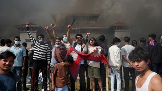 “Protesters set former Nepal PM Jhalanath Khanal’s house on fire; wife Rajyalaxmi Chitrakar dies