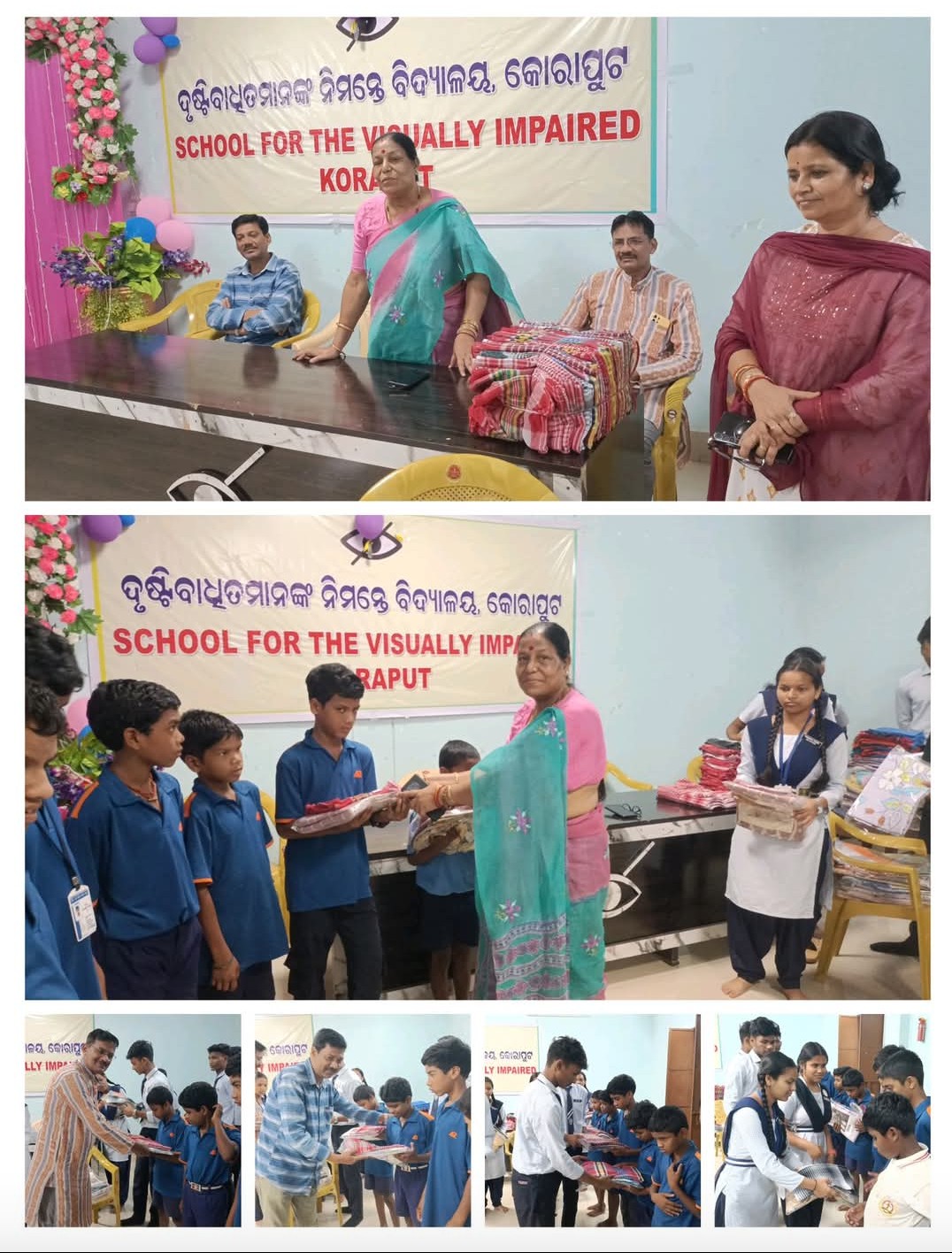 Principal, Students and Staff of PM SHRI JNV Landiguda Distribute Essentials to Visually Impaired Children at Koraput