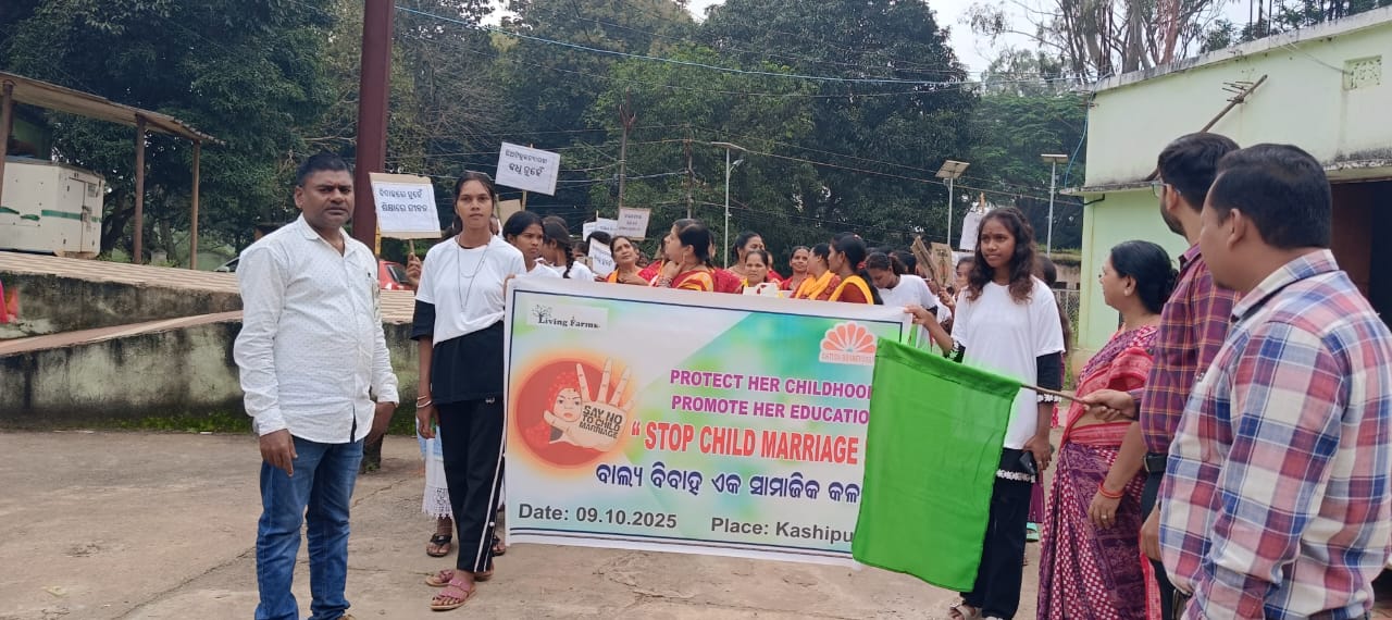 ବାଲ୍ୟ ବିବାହ ବନ୍ଦ ପାଇଁ କିଶୋରୀ ବାଳିକାଙ୍କ ରାଲି