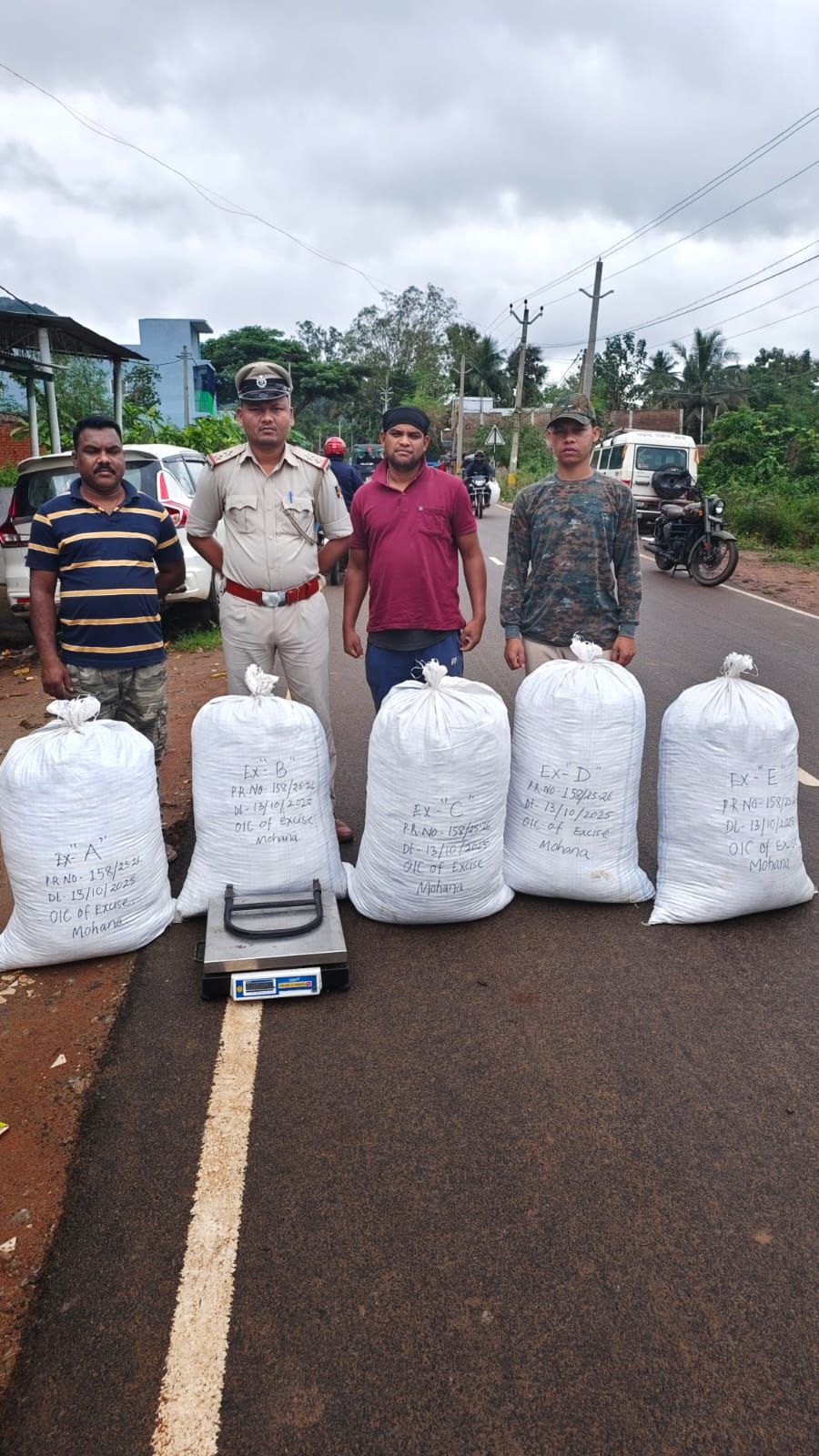 ଜଙ୍ଗଲରୁ ୧୫୫ କିଲୋ ଗଞ୍ଜେଇ ଜବତ