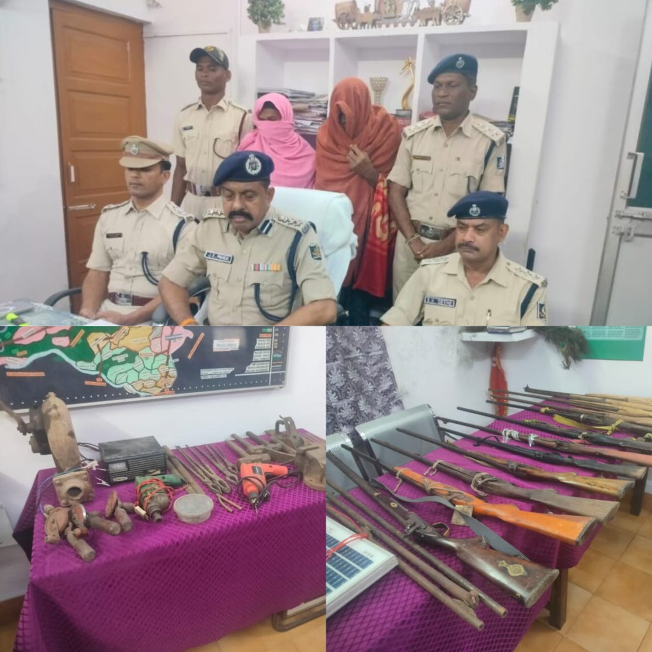 ଦେଶୀ ବନ୍ଧୁକ ତିଆରି କରିବା ଏବିଂ କ୍ରୟ କରିବା ଅଭିଯୋଗ ରେ ଦୁଇ ଆସାମୀ ଗିରଫ କୋର୍ଟ ଚାଲାଣ ।