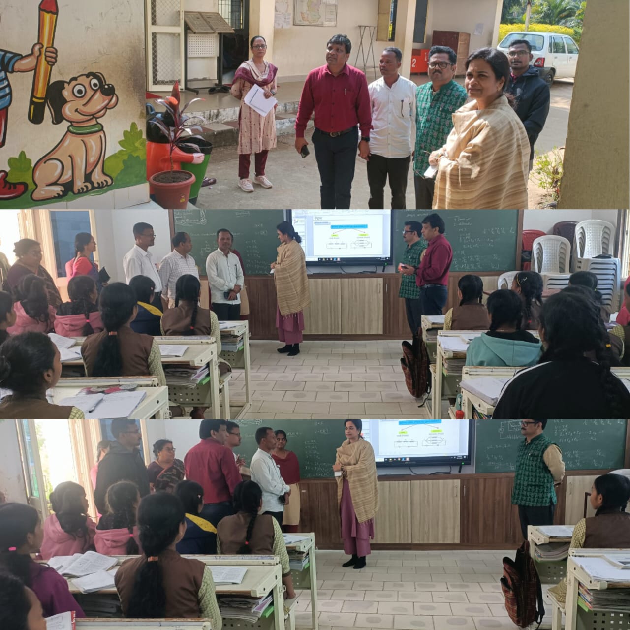 ବିଦ୍ୟାଳୟ ପରିଦର୍ଶନ କଲେ କମିଶନର