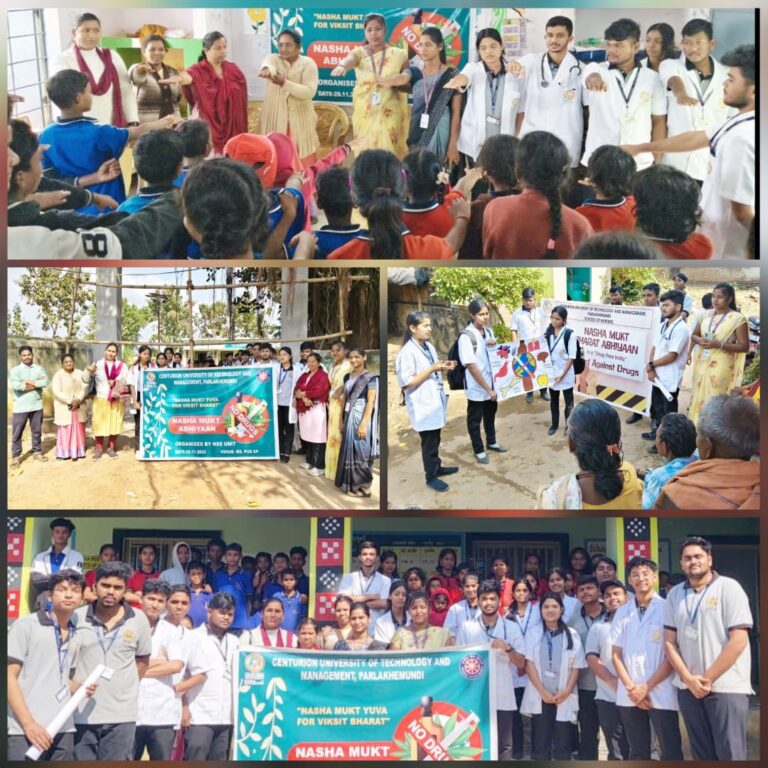 ସିୟୁଟିଏମ: ର ଏଏସଏସ: ୟୁନିଟ ପକ୍ଷରୁ ଉଚ୍ଚ ବିଦ୍ୟାଳୟରେ “ନିଶା-ମୁକ୍ତ ଭାରତ ଅଭିଯାନ” ସଚେତନତା କାର୍ଯ୍ୟକ୍ରମ ଅନୁଷ୍ଠିତ । 