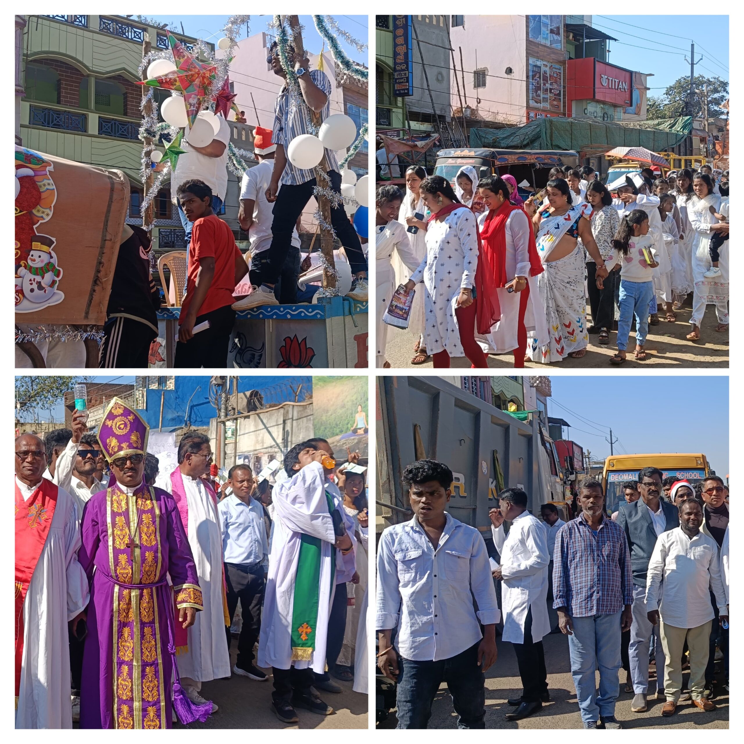 ଖ୍ରୀଷ୍ଟମାସ ଉପଲକ୍ଷେ ଶୋଭାଯାତ୍ରା