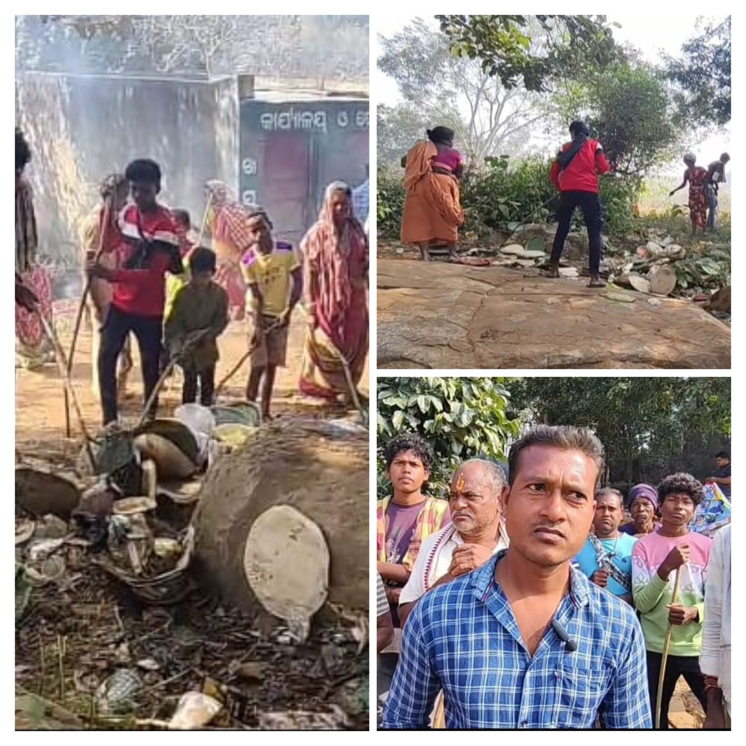 ଦୁଇ ଗ୍ରାମବାସୀଙ୍କ ଉଦ୍ୟମରେ ଖସଡ଼ା ଜଳପ୍ରପାତ ଠାରେ ସଫେଇ କାର୍ଯ୍ୟକ୍ରମ l