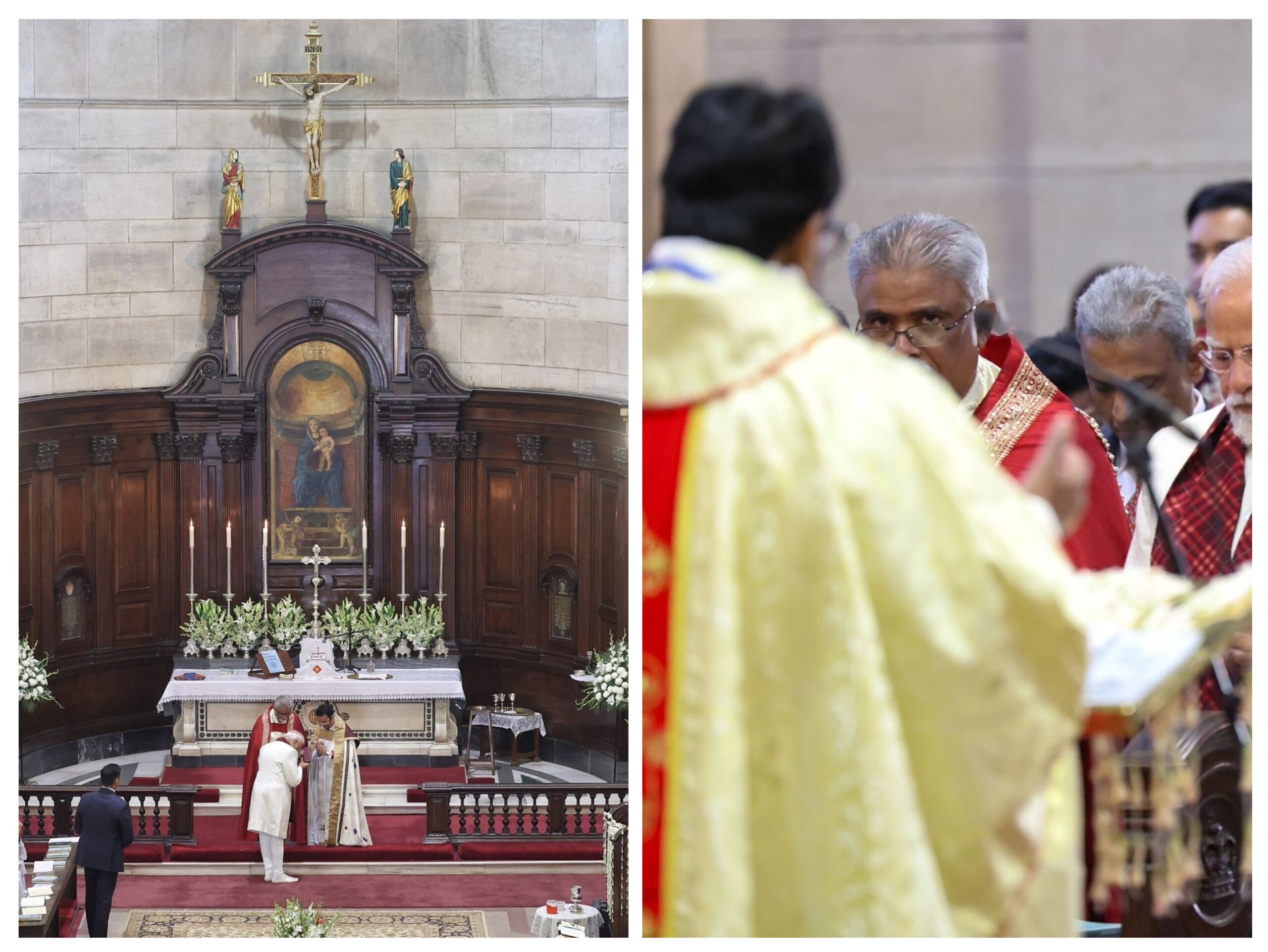 ଖ୍ରୀଷ୍ଟମାସ ଅବସରରେ ଦିଲ୍ଲୀର କ୍ୟାଥେଡ୍ରାଲ୍ ଚର୍ଚ୍ଚରେ ପହଞ୍ଚିଲେ ପ୍ରଧାନମନ୍ତ୍ରୀ ନରେନ୍ଦ୍ର ମୋଦୀ, ପ୍ରାର୍ଥନା ସଭାରେ ହେଲେ ସାମିଲ ।