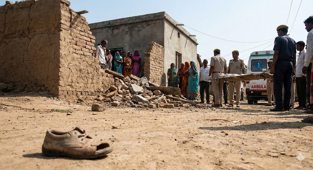 ଘରର କାନ୍ଥ ପଡ଼ି ଶିଶୁକନ୍ୟାର ମୃତ୍ୟୁ, ଦୁଇ ଜଣ ଗୁରୁତର