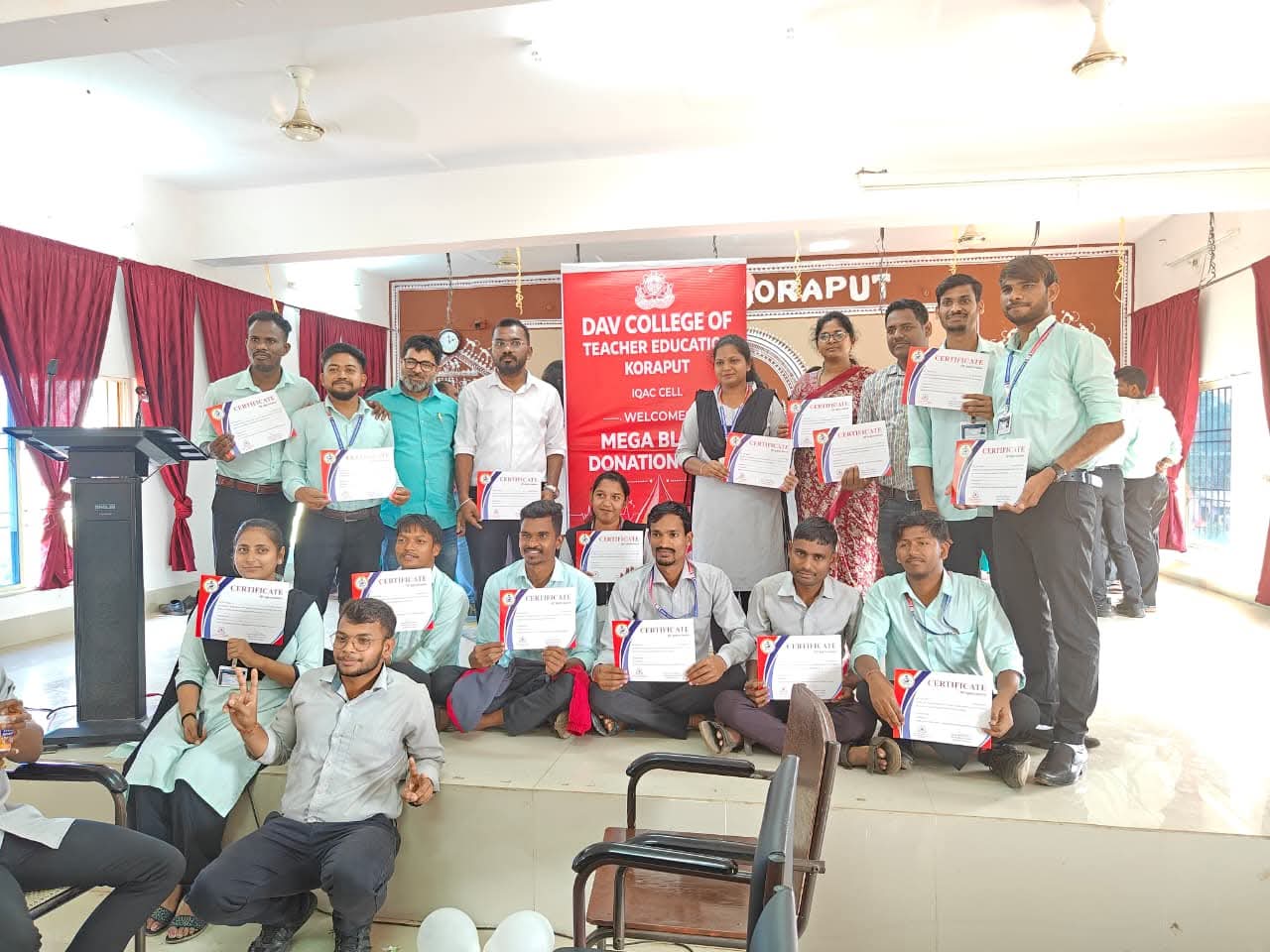 DAV College of Teacher Education, Koraput Collects 70 Units of Blood