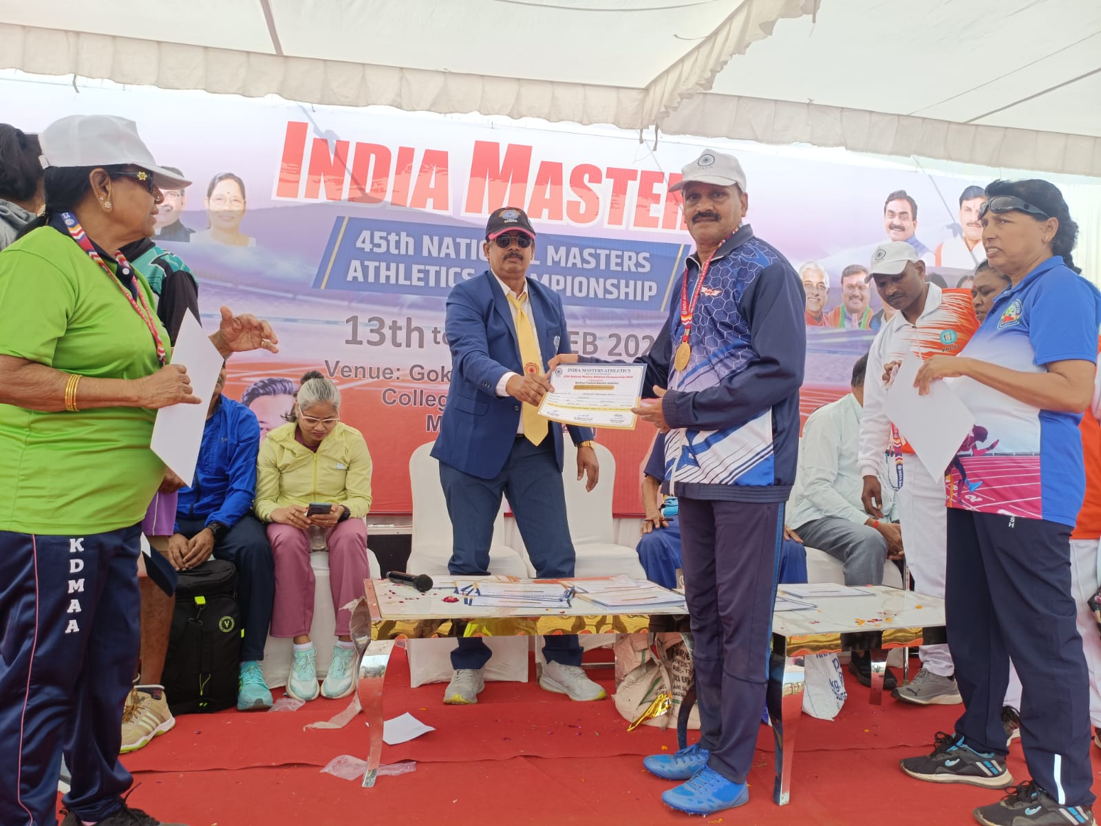ଜାତୀୟ ମାଷ୍ଟର୍ସ ଆଥଲେଟିକ୍ ଚମ୍ପିଅନସିପ୍ ରେ ପଦକ ହାସଲ କଲେ ଗଜପତିର ଭେଟେରାନ ଖେଳାଳୀ କିଶୋର ରଥ ।