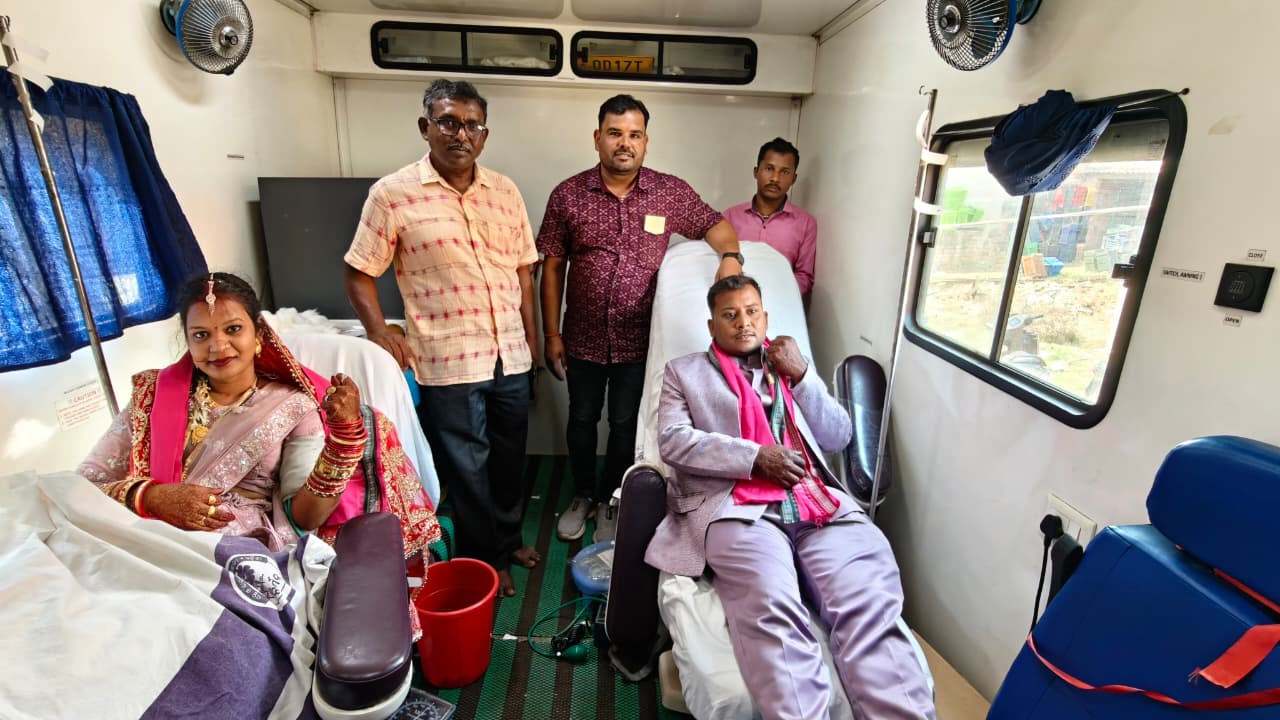 ବିବାହ ଉତ୍ସବ ରେ ରକ୍ତ ଦାନ ଶିବିର ୪୧ୟୁନିଟ ରକ୍ତ ସଂଗୃହୀତ......