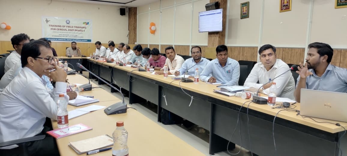 ୨୦୨୭ ଜନଗଣନା ପାଇଁ ଜିଲ୍ଲାସ୍ତରରେ ତିନି ଦିନିଆ ତାଲିମ୍ ଶିବିର ଶୁଭାରମ୍ଭ।