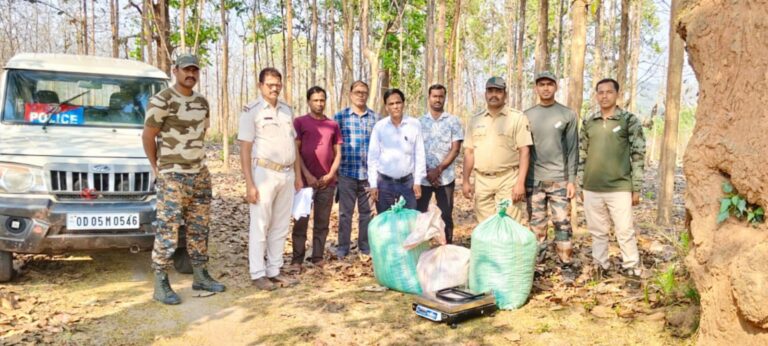 ଅଡବା ଥାନା ପକ୍ଷରୁ ୭୦ କେଜି ଚୋରା ଗଞ୍ଜେଇ ଜବତ ଏବଂ ଏଥିରେ ଜଣେ ଗିରଫ