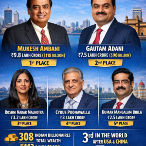 ଭାରତର ସର୍ବଧନୀ ମୁକେଶ ଅମ୍ବାନୀ; ଦ୍ୱିତୀୟ ସ୍ଥାନରେ ଗୌତମ ଆଦାନୀ