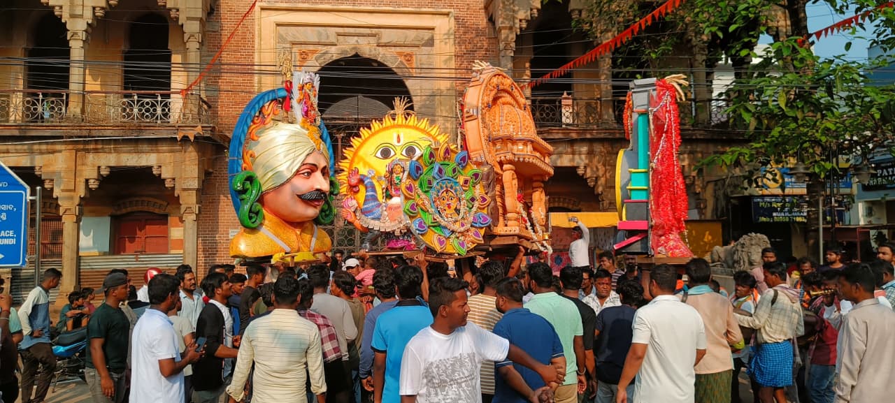 ପାରଳାର ପ୍ରସିଦ୍ଧ ଗଜାମୁହାଁ ପର୍ବ ।