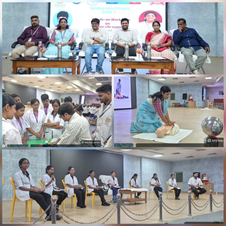 ଗଜପତି:- ସି:ୟୁ:ଟି:ଏମ: ରେ ଜୀବନ ରକ୍ଷାକାରୀ କୌଶଳ ଉପରେ ଗୁରୁତ୍ୱ ଦେଇ ବିଶ୍ୱ ସ୍ୱାସ୍ଥ୍ୟ ଦିବସ ପାଳିତ ।