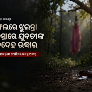 ଜଙ୍ଗଲରେ ଝୁଲନ୍ତା ଅବସ୍ଥାରେ ଯୁବତୀଙ୍କ ମୃତଦେହ: ହତ୍ୟା ସନ୍ଦେହରେ ତଦନ୍ତ ଆରମ୍ଭ