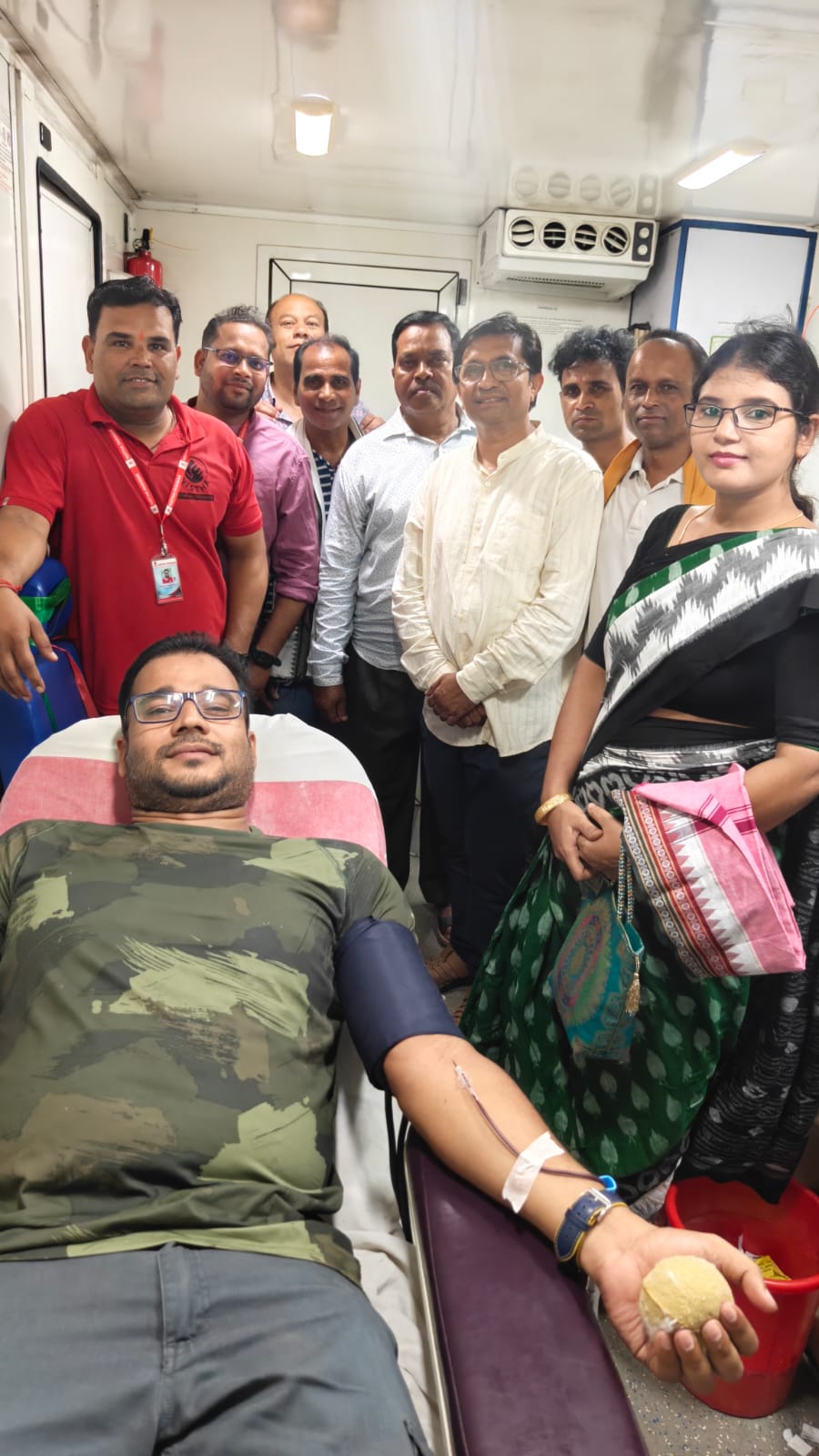 ମେ୦୧ ରୁ ମେ ୧୩ପର୍ଯ୍ୟନ୍ତ ହେବାକୁ ଥିବା ରକ୍ତ ଦାନ ଶିବିର ରଦ୍ୱାଦଶ ଦିନରେ #୩୪ୟୁନିଟ ରକ୍ତ ସଂଗୃହୀତ