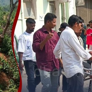 ୧୫ ଫୁଟ ତଳକୁ ଖସିଲା ବାଇକ୍‌, ଭଉଣୀ-ଭାଇ ଗୁରୁତର