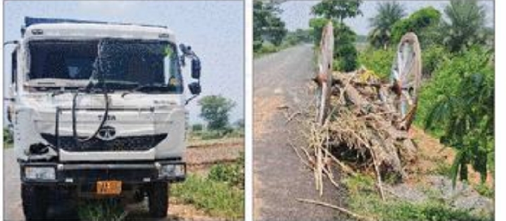 ହାଇୱ। ଗାଡ଼ି ଧକ୍କାରେ ଦୁଇ ଶଗଡ଼ିଆ ଙ୍କ ମୃତ୍ୟୁ।