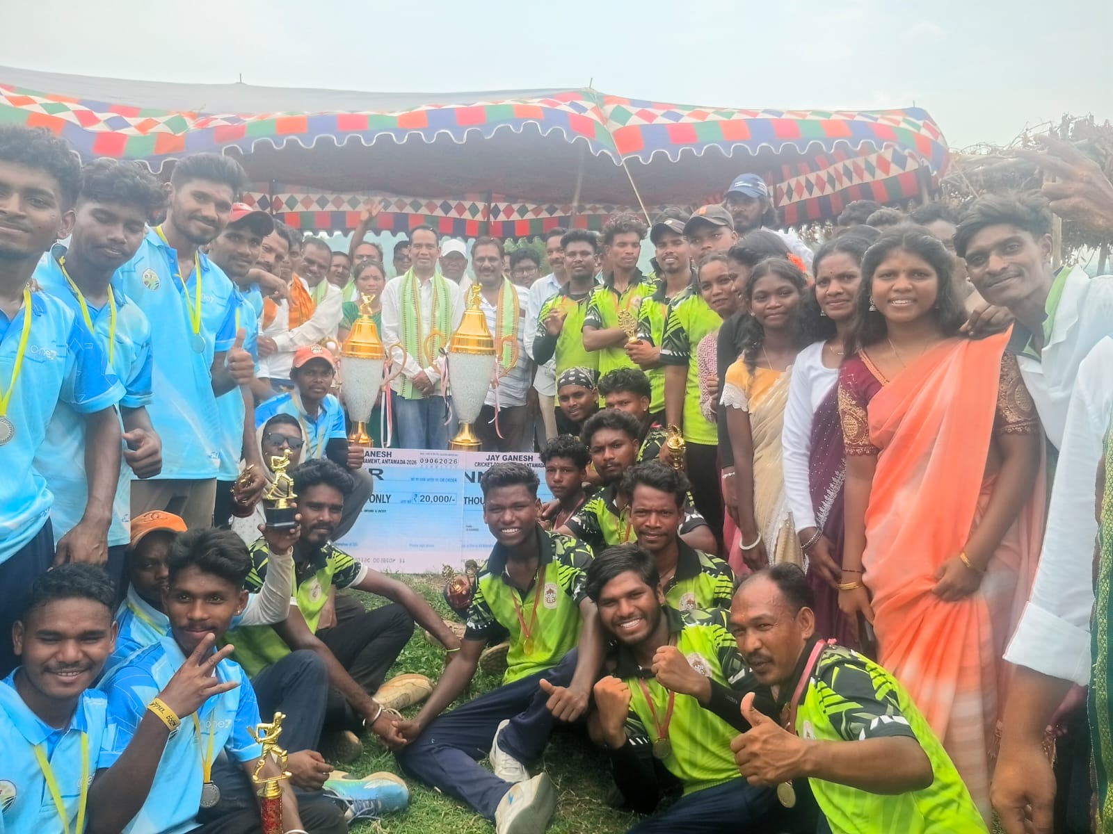 ଜୟ ଗଣେଶ କ୍ରିକେଟ ଟୁର୍ନାମେଣ୍ଟ ର ଚମ୍ପିୟନ ହେଲେ ଅଣ୍ଟାମୋଡା ଟିମ