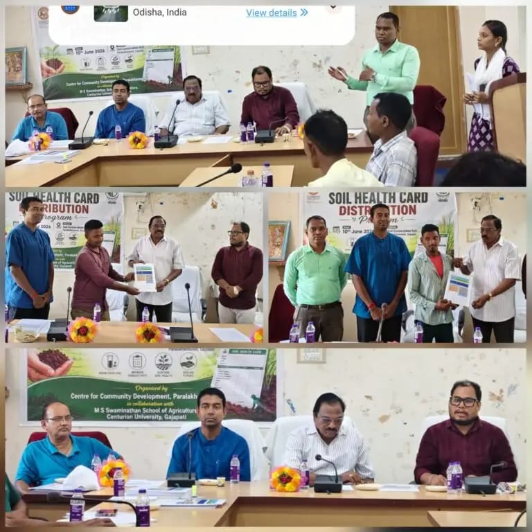 ଲିନସି ଫାଉଣ୍ଡେସନ ପକ୍ଷରୁ ମୃତ୍ତିକା ସ୍ୱାସ୍ଥ୍ୟ କାର୍ଡ ବଣ୍ଟନ କାର୍ଯ୍ୟକ୍ରମ ଅନୁଷ୍ଠିତ ।