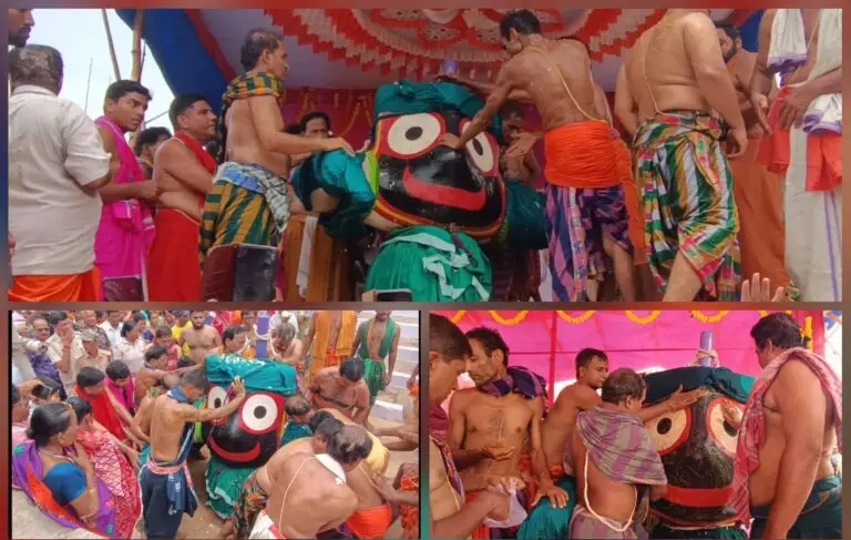ଦେବସ୍ନାନ ପୁର୍ଣିମା : ଠାକୁରଙ୍କ ଗଜାନନ ଅବତାର ଦର୍ଶନ ପାଇଁ ଭକ୍ତଙ୍କ ପ୍ରବଳ ଭିଡ଼ ।