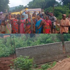 ପାଚେରୀ କାମ ନିର୍ମାଣକୁ ନେଇ ଚୁଲାପାରି ଗ୍ରାମ ବାସୀଙ୍କ ଆନ୍ଦୋଳନ