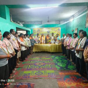ମୋହନା ସମାଜ କୋଠଘରରେ ନୂତନ କର୍ମକର୍ତ୍ତା ଚୟନ ଓ ଶପଥ ପାଠ ।