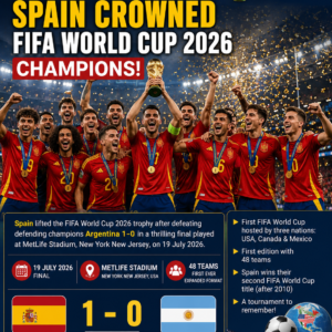 Spain Crowned FIFA World Cup 2026 Champions