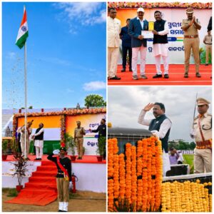 ମହାଆଡମ୍ବରରେ ପାଳିତ ହେଲା ଜିଲ୍ଲା ସ୍ତରୀୟ ୮୦ତମ ସ୍ବାଧୀନତା ଦିବସ‌