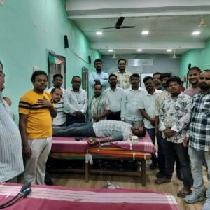 ଭାବରଡା ଗ୍ରାମ ରକ୍ତଦାନ ଶିବିର ।