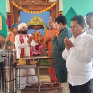 ଶ୍ରୀ ଦକ୍ଷିଣମୁଖୀ ହନୁମାନ ମନ୍ଦିରରେ ଗୁରୁପୀଠ ଓ କାର୍ଯ୍ୟାଳୟ ଉଦଘାଟିତ