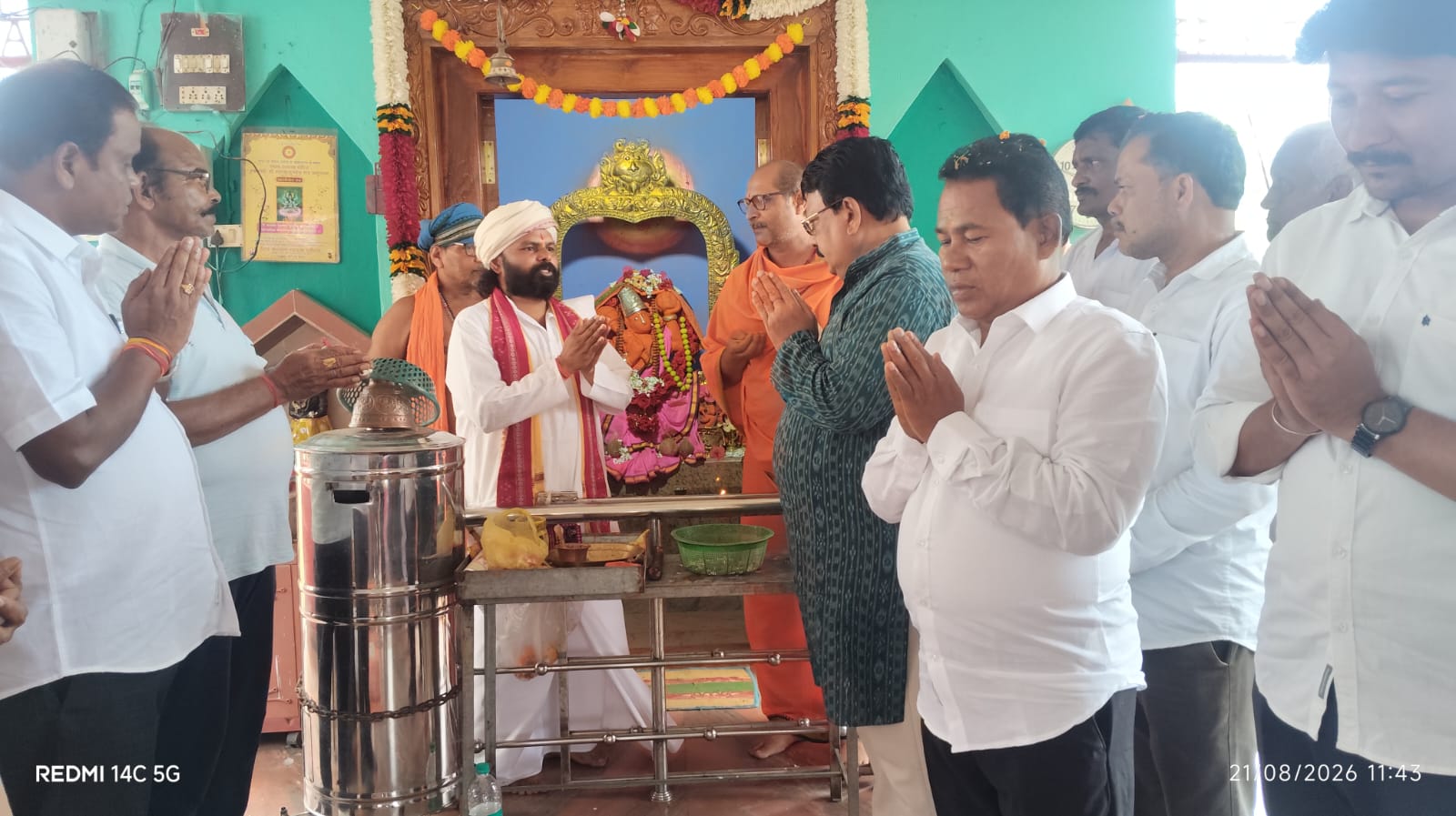 ଶ୍ରୀ ଦକ୍ଷିଣମୁଖୀ ହନୁମାନ ମନ୍ଦିରରେ ଗୁରୁପୀଠ ଓ କାର୍ଯ୍ୟାଳୟ ଉଦଘାଟିତ