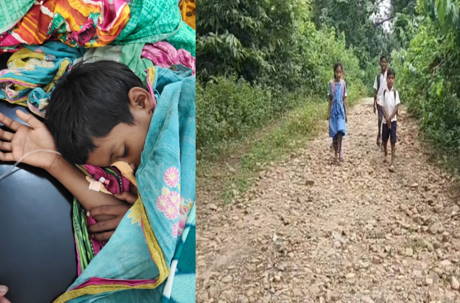 ପାହାଡିଆ ରାସ୍ତାରେ ଜୀବନ: ପଡିଯାଇ ବାହାରିପଡିଲା ଛାତ୍ରଙ୍କ ଅନ୍ତନଳୀ ।
