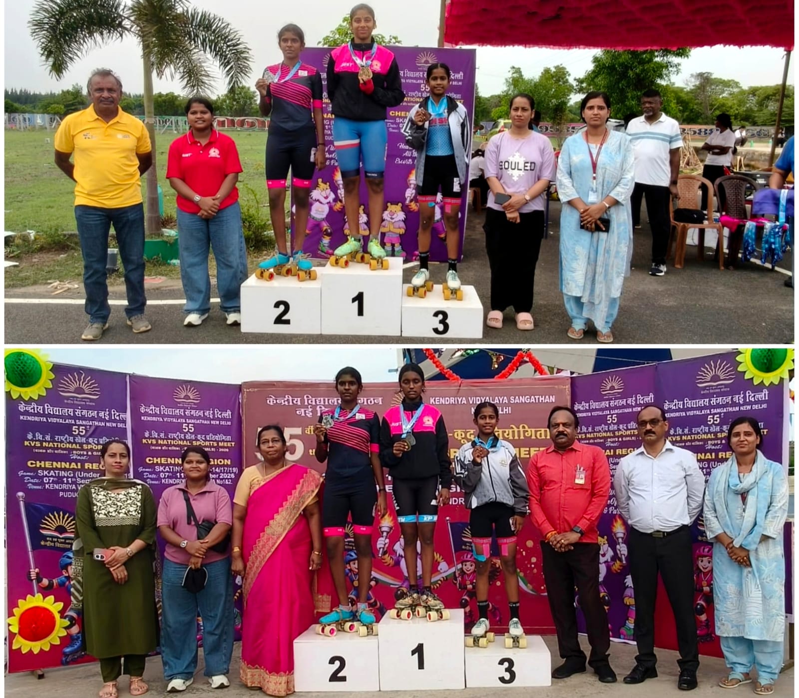 ୫୫ତମ କେଭିଏସ୍ ଜାତୀୟ ସ୍କେଟିଂ ଚମ୍ପିଆନସିପ୍‌ରେ ଶାମ୍ଭବୀଙ୍କ ଦୁଇ କାଂସ୍ୟ ପଦକ ହାସଲ ।