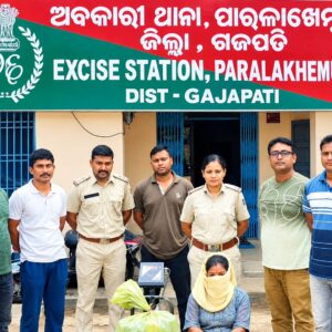 ଗଞ୍ଜେଇ ଚୋରା ଚାଲାଣ ଅଭିଯୋଗରେ ମହିଳା ଅଟକ*।