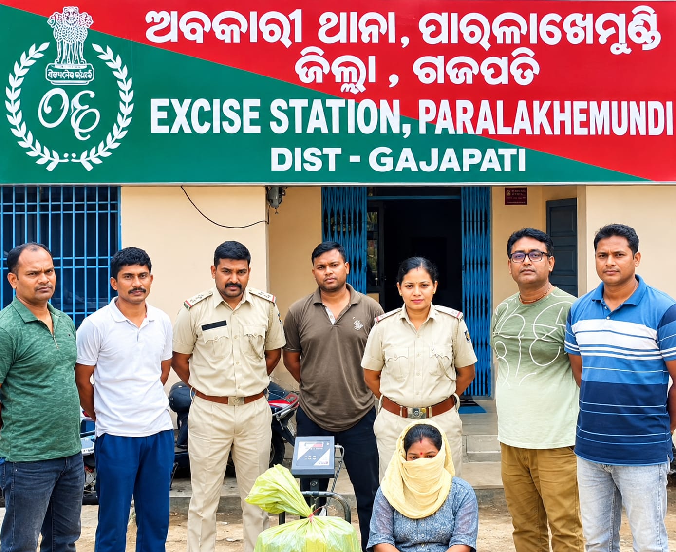 ଗଞ୍ଜେଇ ଚୋରା ଚାଲାଣ ଅଭିଯୋଗରେ ମହିଳା ଅଟକ*।
