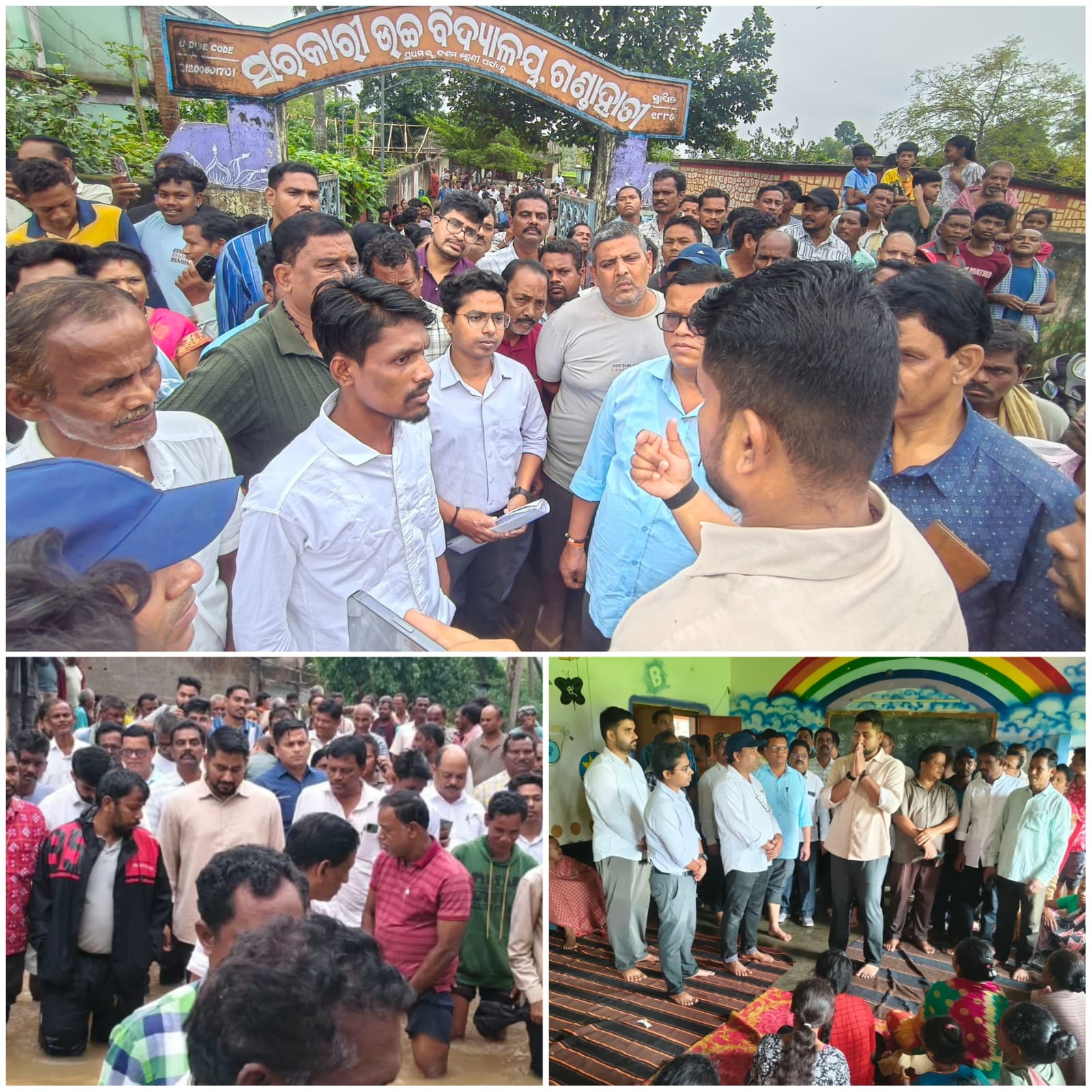 ବନ୍ୟା ପ୍ରଭାବିତ ଅଞ୍ଚଳ ଓ ଅସ୍ଥାୟୀ ଆଶ୍ରୟସ୍ଥଳୀ ପରିଦର୍ଶନ କଲେ ମନ୍ତ୍ରୀ ସୂର୍ଯ୍ୟବଂଶୀ ସୂରଜ